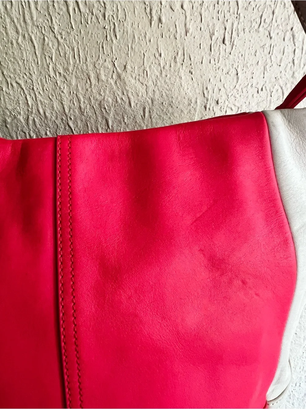 Coach Legacy Weekend Color-block Leather Shoulder Bag